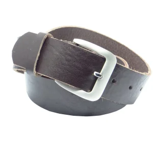 Übergröße Überlänge Ledergürtel 4 cm breit dunkelbraun Rindsleder