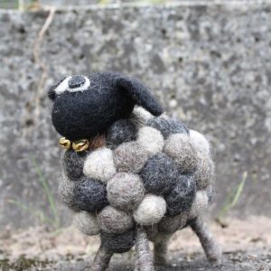 Filztier SCHWARZES SCHAF