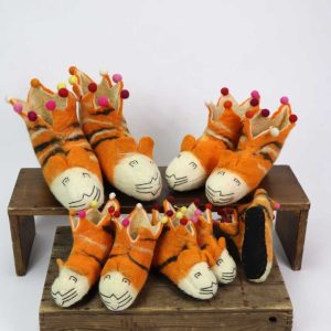 Filz-Hausschuhe STUBENTIGER Orange