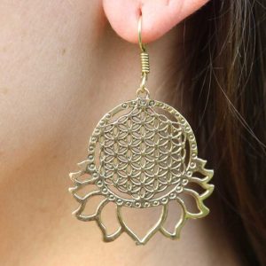 Ohrringe LEBENSBLUME | LOTUS | Gold
