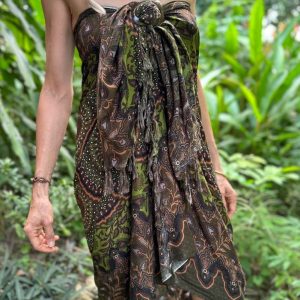Sarong MANDALA | Grün – Braun